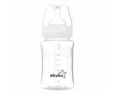 Akuku siauro kaklelio dieglių nesukeliantis buteliukas, 240 ml, А0107
