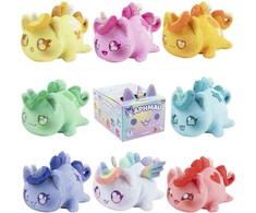 Paslaptingas pliušinis kačiukas - vienaragis APHMAU MeeMeow, 15 cm