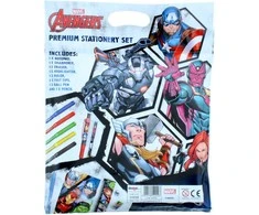 AVENGERS piešimo ir rašymo rinkinys, 12 dalių, PREMIUM STATIONERY SET