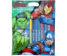 AVENGERS piešimo ir rašymo rinkinys, 12 dalių, PREMIUM STATIONERY SET