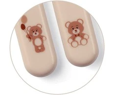 Baby Ono Babyono nerūdijančio plieno šaukštelis šakutė kreminis 1065/03