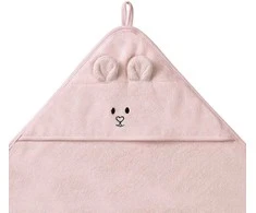Monroe BabyOno rankšluostis su gobtuvu bambukinis 100x100 rožinis 1553/04