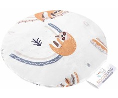 Baby Ono Bocioland vyšnių kauliukų pagalvėlė balta, tinginys, BOC0204
