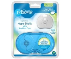 DR. BROWN'S Antspeniai su sterilizavimo dėžute, nuo 24 mm, 2 vnt.