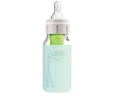 DR. BROWN'S silikoninė rankovė stikliniam siauro kaklelio buteliukui,120 ml, mėtų, AC203