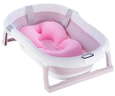 Pink Rožinė Sulankstoma vonia Bath &amp; Care su termometru, Rožinė