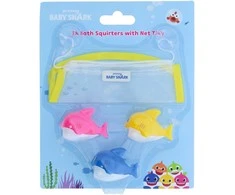 Pinkfong BABY SHARK vonios žaislų rinkinys, BATH SQUIRTER SET