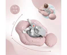Hipo SIPO pripučiamas plaukimo ratas kūdikiams vaikams 6-36 m 11–18kg rožinis SWM101TR SWM101TR