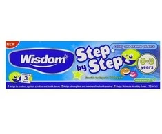 WISDOM dantų pasta 0-3 metams, STEP BY STEP 75 ml