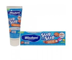 WISDOM dantų pasta nuo 4 metų, STEP BY STEP 75 ml
