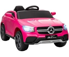 AIYAPLAY Elektrinis vaikiškas automobilis, 12V vaikiškas automobilis su nuotolinio valdymo pultu, LED žibintai, muzika, 3 greičiai, 3-6 metai, rožinis