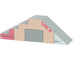 AIYAPLAY Minkštų žaidimų kaladėlių rinkinys kūdikiams, 2 dalys, dirbtinė oda, putplastis, laipiojimui, statyboms, žaidimams, spalvingas