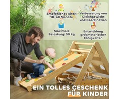 AIYAPLAY laipiojimo rėmas vidaus patalpoms, 7-in-1 laipiojimo trikampis su čiuožykla, laipiojimo arka, įvairiaspalvis