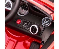AIYAPLAY vaikiškas elektrinis automobilis, 12V vaikiškas automobilis su 2.4G nuotolinio valdymo pultu, muzikiniu USB, LED žibintais, elektrinis automobilis su garso signalu, saugos diržu, 3-5 km/h, skirtas 3-6 metų vaikams, raudonos spalvos