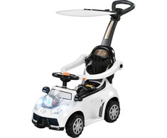 AIYAPLAY važinėjimo automobilis, kalnelis, vaikiškas automobilis, vaikiška transporto priemonė, stūmimo ir laikymo baras su atlošu, apsauginis baras, vaikštynė 12-36 mėn.