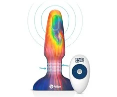 Dreamtoys B-VIBE PEACE AND LOVE TIE DYE ANALINIS KAIŠTIS SU KRAŠTU