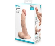 b-Vibe Slipskin 9" lenktas kremas