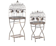 Beliani 2 lentynų komplektas SICILY metalinis 122/90 cm 43/37 cm juodas