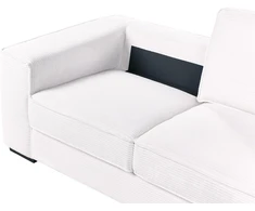 Beliani 2-vietė sofa VIKRAN, velvetinis audinys, balta