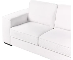 Beliani 2-vietė sofa VIKRAN, velvetinis audinys, balta