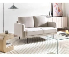 Beliani 2 vietų sofa BREDA šviesiai smėlio spalvos