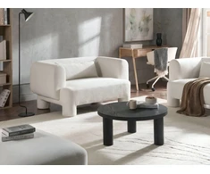 Beliani 2 vietų sofa HOGBO balta