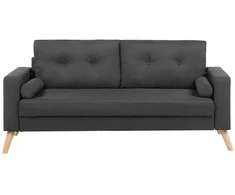 Beliani 2 vietų sofa KALMAR tamsiai pilka