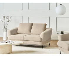 Beliani 2 vietų sofa KJAER Boucle šviesiai smėlio spalvos