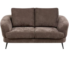 Beliani 2 vietų sofa KJAER, šenilas, tamsiai ruda