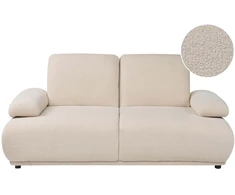 Beliani 2 vietų sofa NACKA Boucle smėlio spalvos