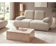 Beliani 2 vietų sofa NACKA Boucle smėlio spalvos