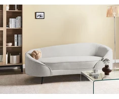 Beliani 2 vietų sofa SAVAR, kreminė balta