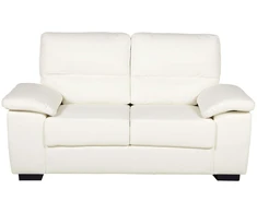 Beliani 2 vietų sofa VOGAR dirbtinė oda, kreminė