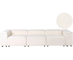 Beliani 3 vietų modulinė sofa ARDAL Boucle, balkšva