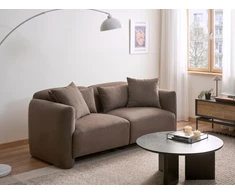 Beliani 3 vietų sofa EKENES ruda