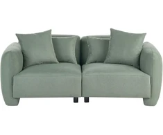 Beliani 3 vietų sofa EKENES šviesiai žalia