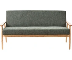 Beliani 3 vietų sofa ESRUM šviesiai ruda/žalia