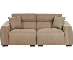 Beliani 3 vietų sofa FAUSKAN šviesiai ruda