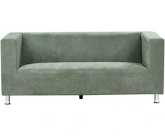 Beliani 3 vietų sofa FLORO, šenilinė, šviesiai žalia