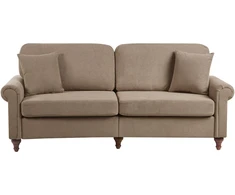 Beliani 3 vietų sofa „GINNERUP“, ruda
