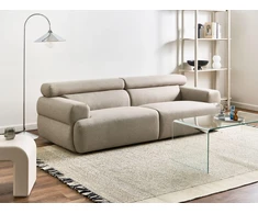 Beliani 3 vietų sofa HOVDEN smėlio spalvos