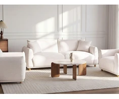 Beliani 3 vietų sofa JUBEK, balta
