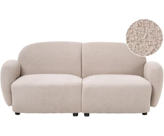 Beliani 3 vietų sofa JULE Boucle, smėlio spalvos