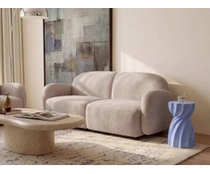 Beliani 3 vietų sofa JULE Boucle, smėlio spalvos