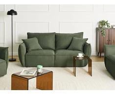 Beliani 3 vietų sofa KUNES žalia