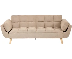Beliani 3 vietų sofa-lova ASBY, šviesiai ruda
