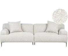 Beliani 3 vietų sofa MATILA, boucle audinys, balta