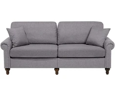 Beliani 3 vietų sofa OTRA šviesiai pilka