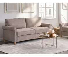 Beliani 3 vietų sofa RONNEBY šviesiai ruda
