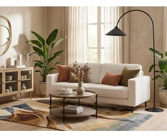 Beliani 3 vietų sofa SAVALEN Boucle balta
